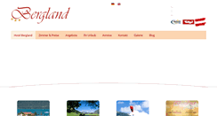 Desktop Screenshot of bergland-pertisau.com